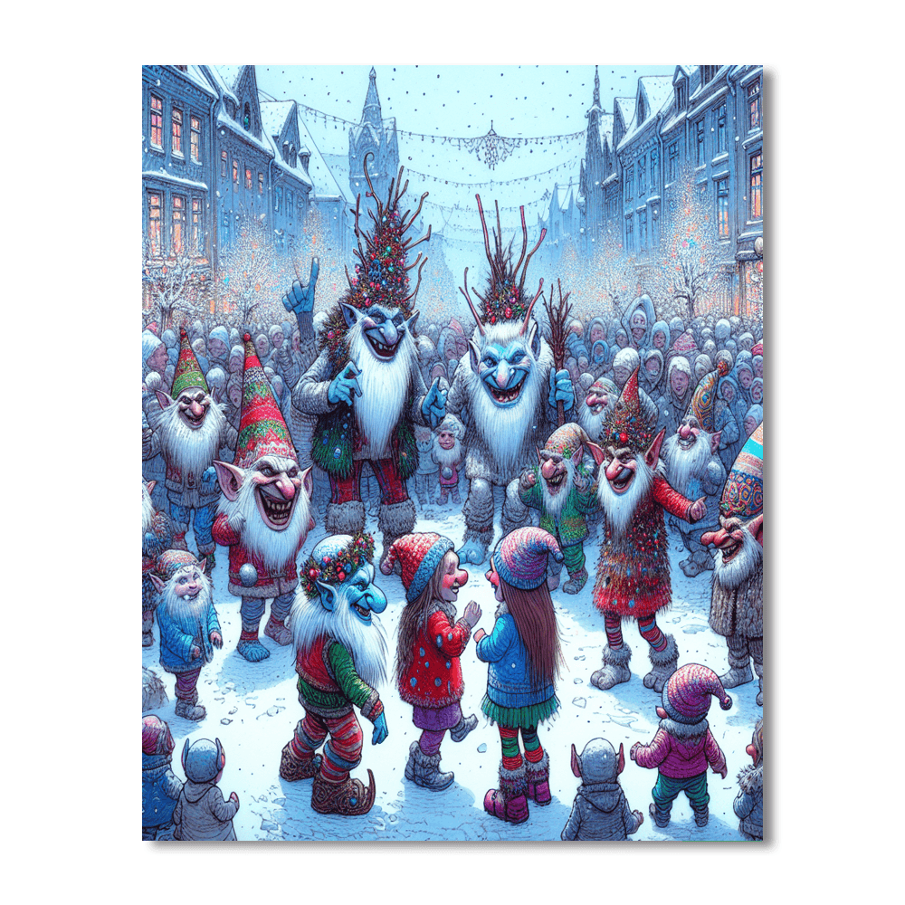 Yule Lads Festival - Reykjavik, Iceland Paint By Color