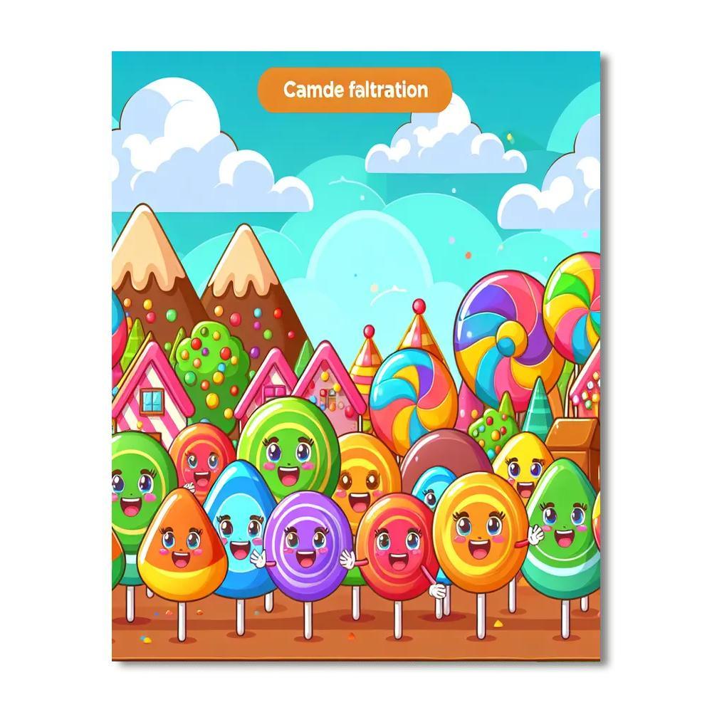 Fantasy Adventure In Candyland Paint By Number