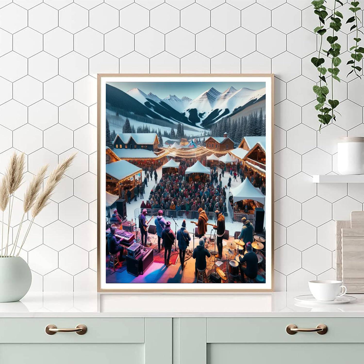 Winter Wonder Grass Festival - Colorado Paint By Number