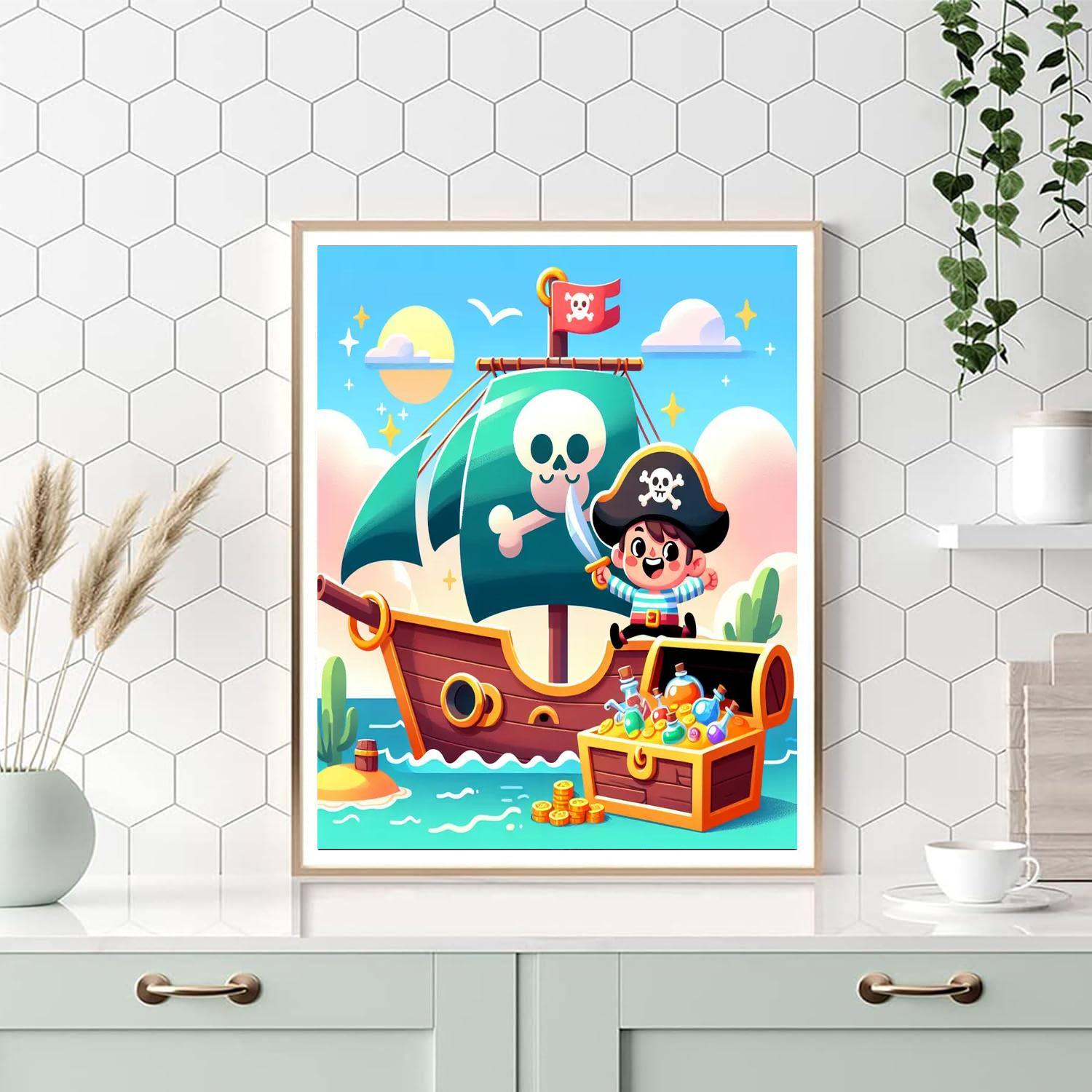 Pirate Adventure Challenge Paint By Color