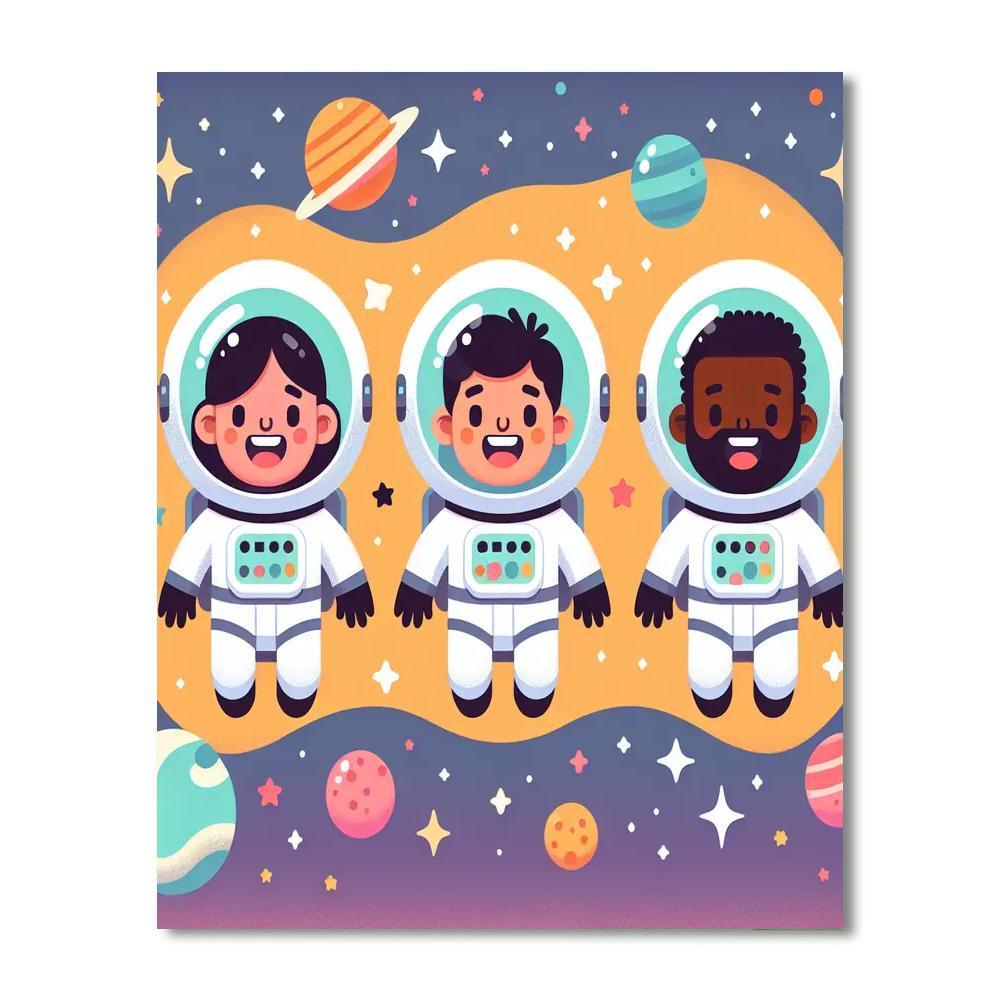 Fantastic Space Quest DIY Paint By Numbers