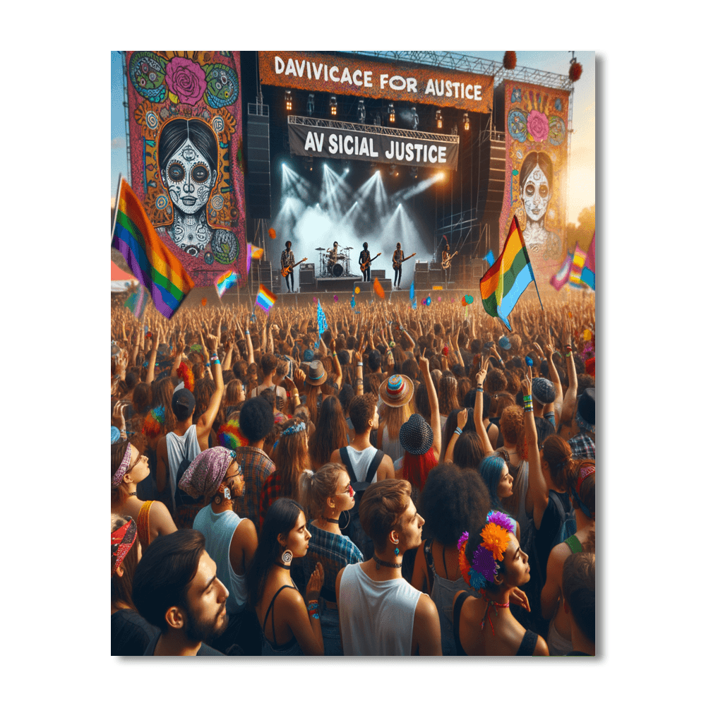 Global Citizen Festival - South Africa Painting By Numbers Kit
