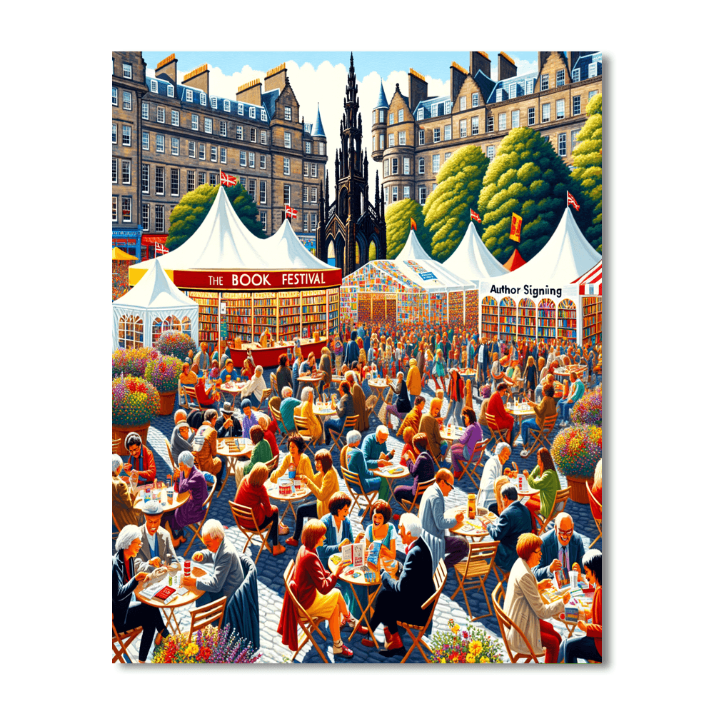 The Edinburgh International Book Festival DIY Paint By Numbers
