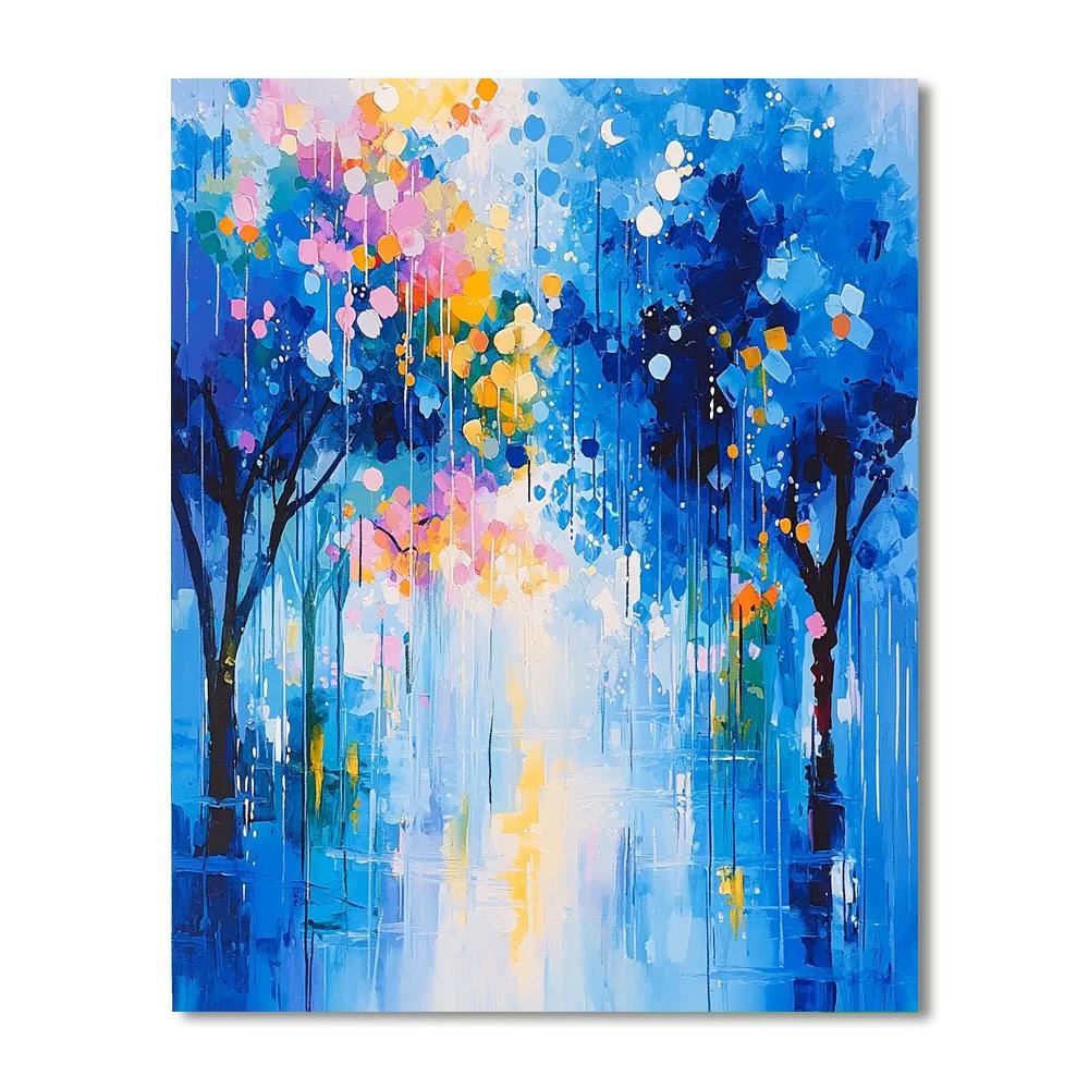 Merry Making In The Rain Paint By Numbers