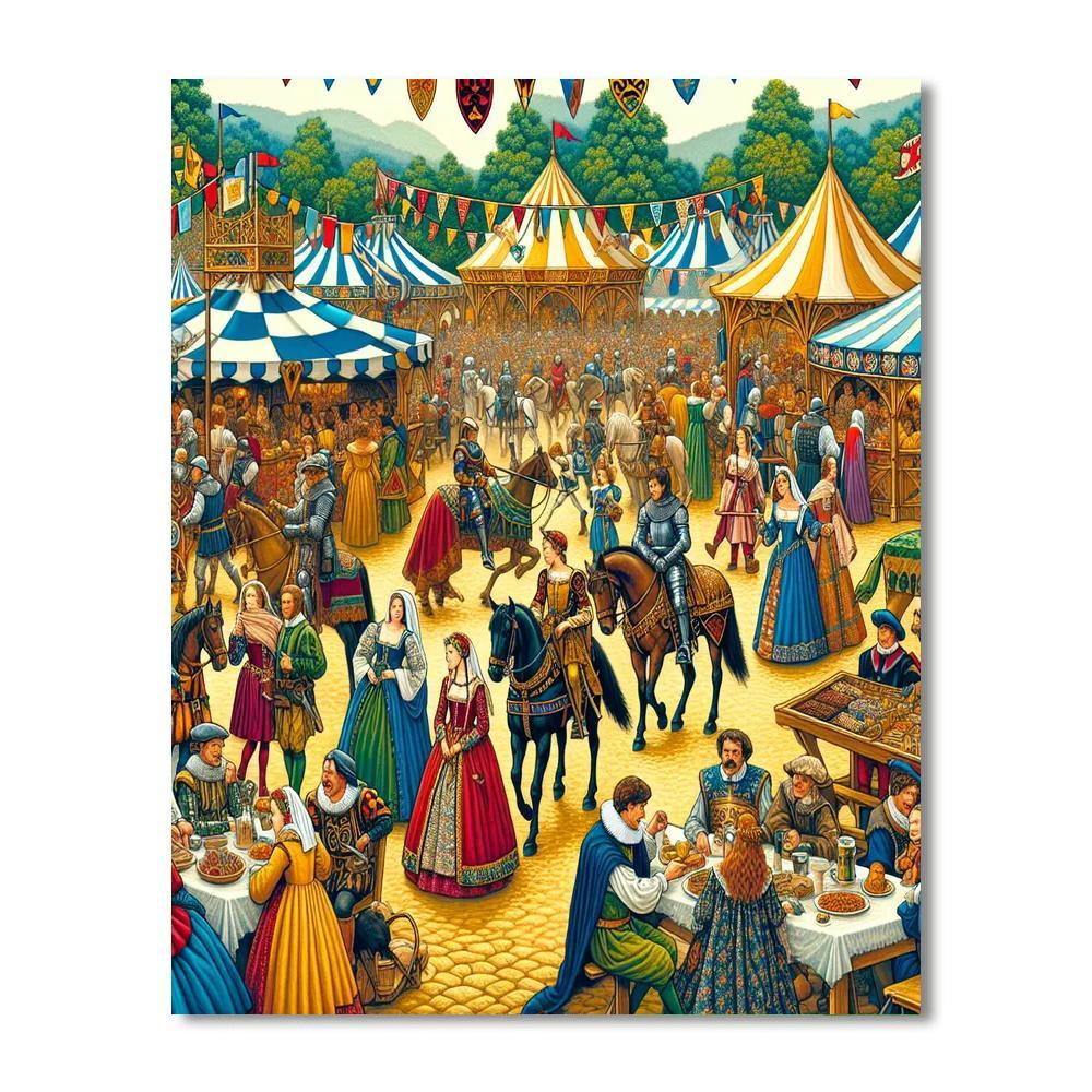 Scarborough Renaissance Festival - Usa Number Painting