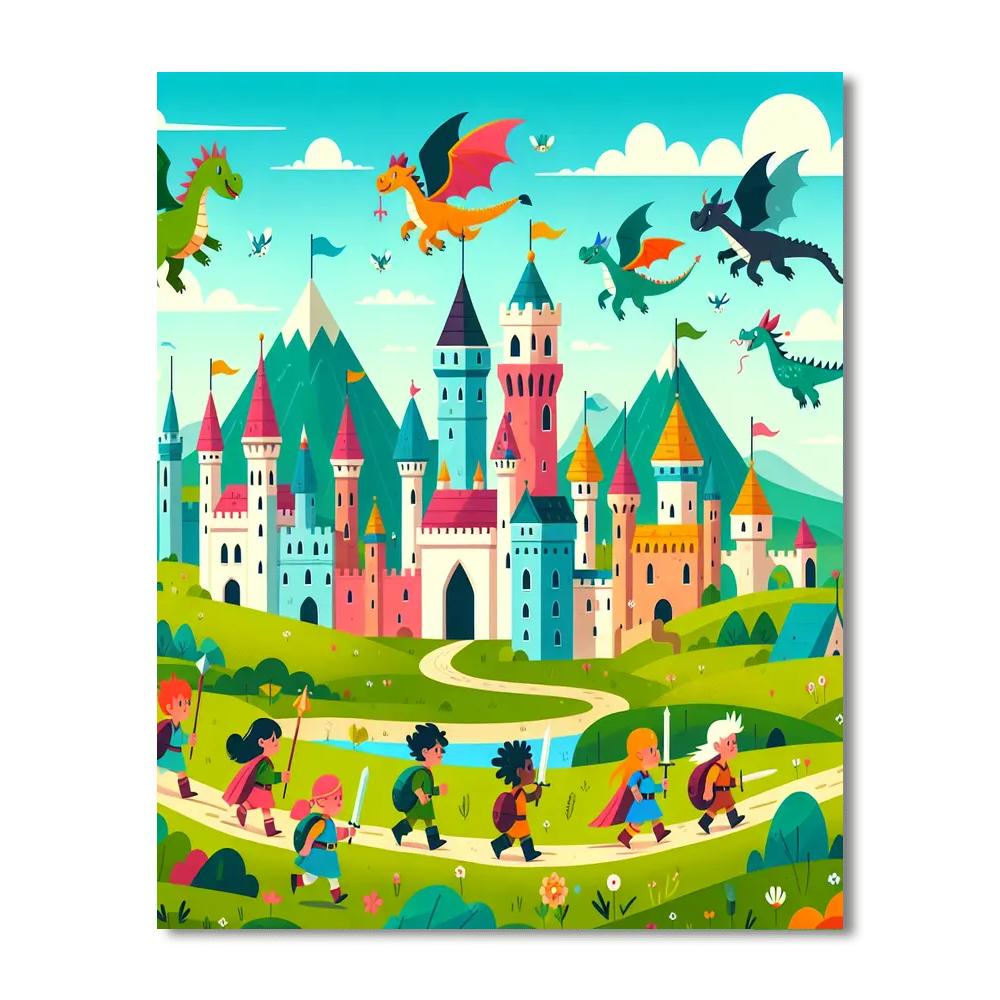 Fantasy Kingdom Adventures Number Painting