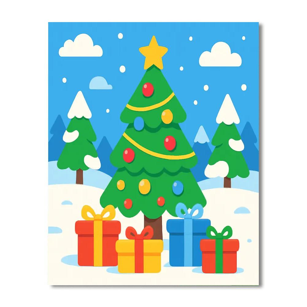 Christmas Tree Wonderland Painting By Numbers Kit
