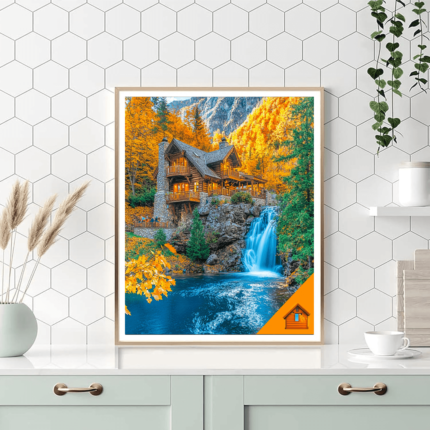 Fallingwater Number Painting