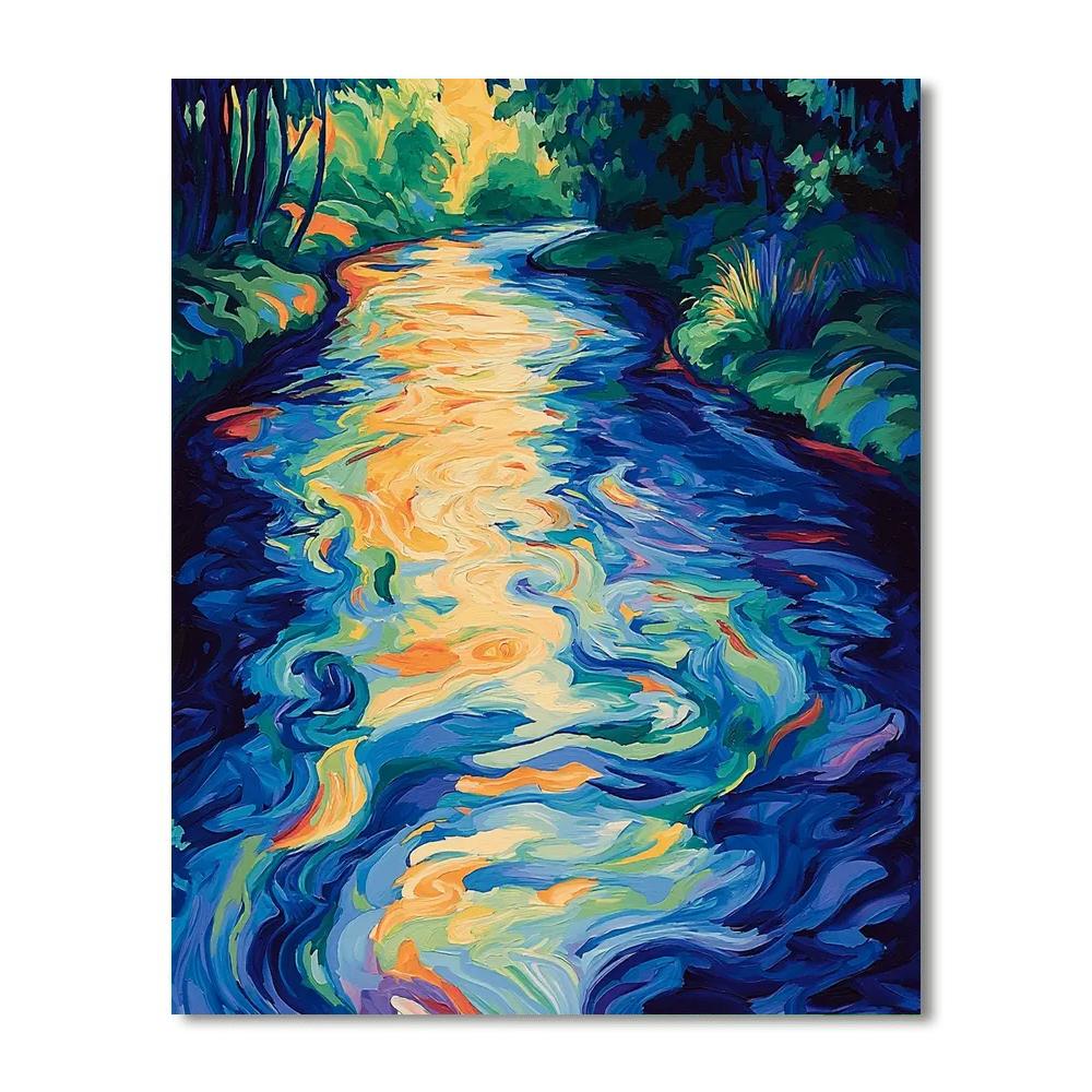 Frida Kahlo Inspired Rivers Of Inner Reflection  Numbered Painting Kits