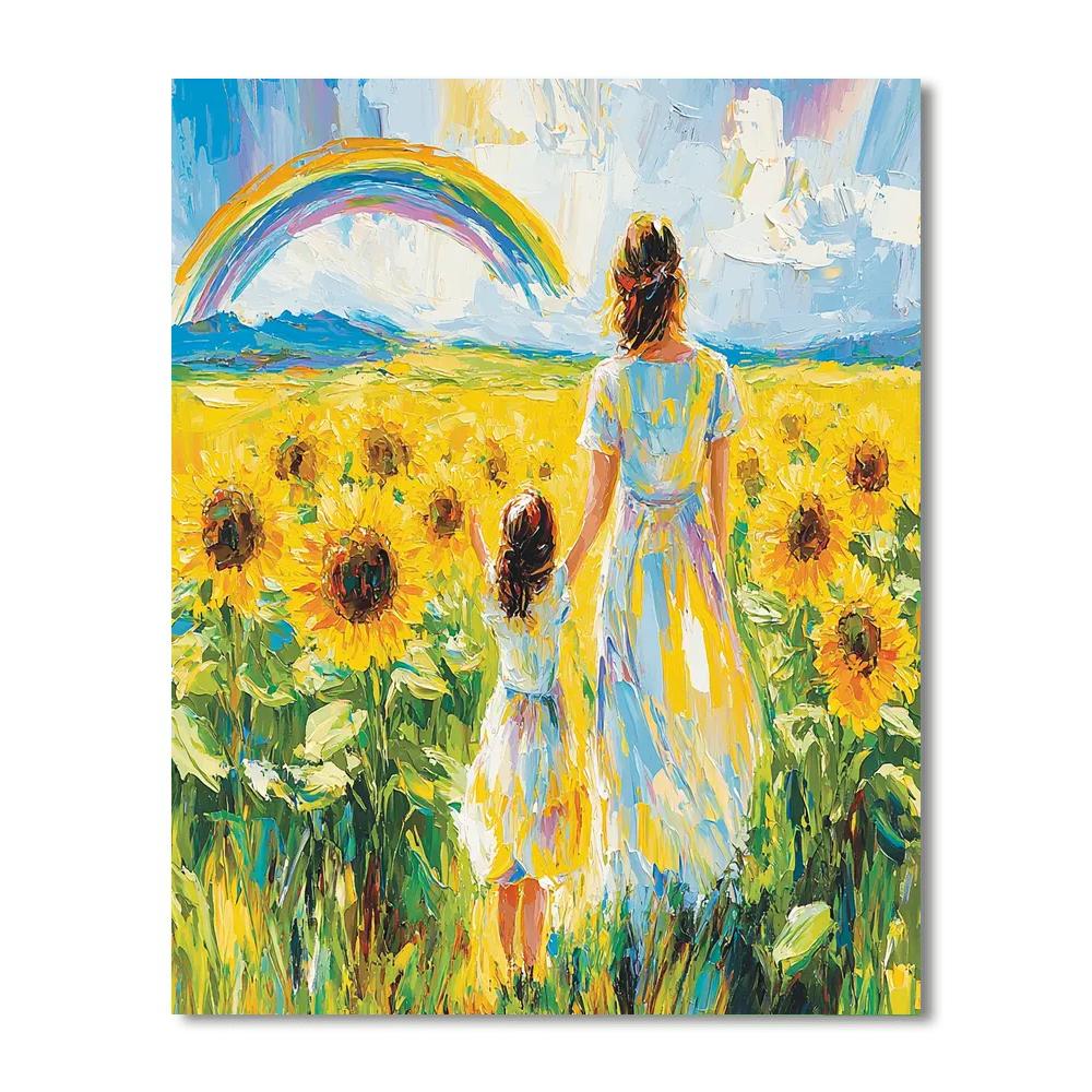 Chasing Rainbow Dreams Number Painting