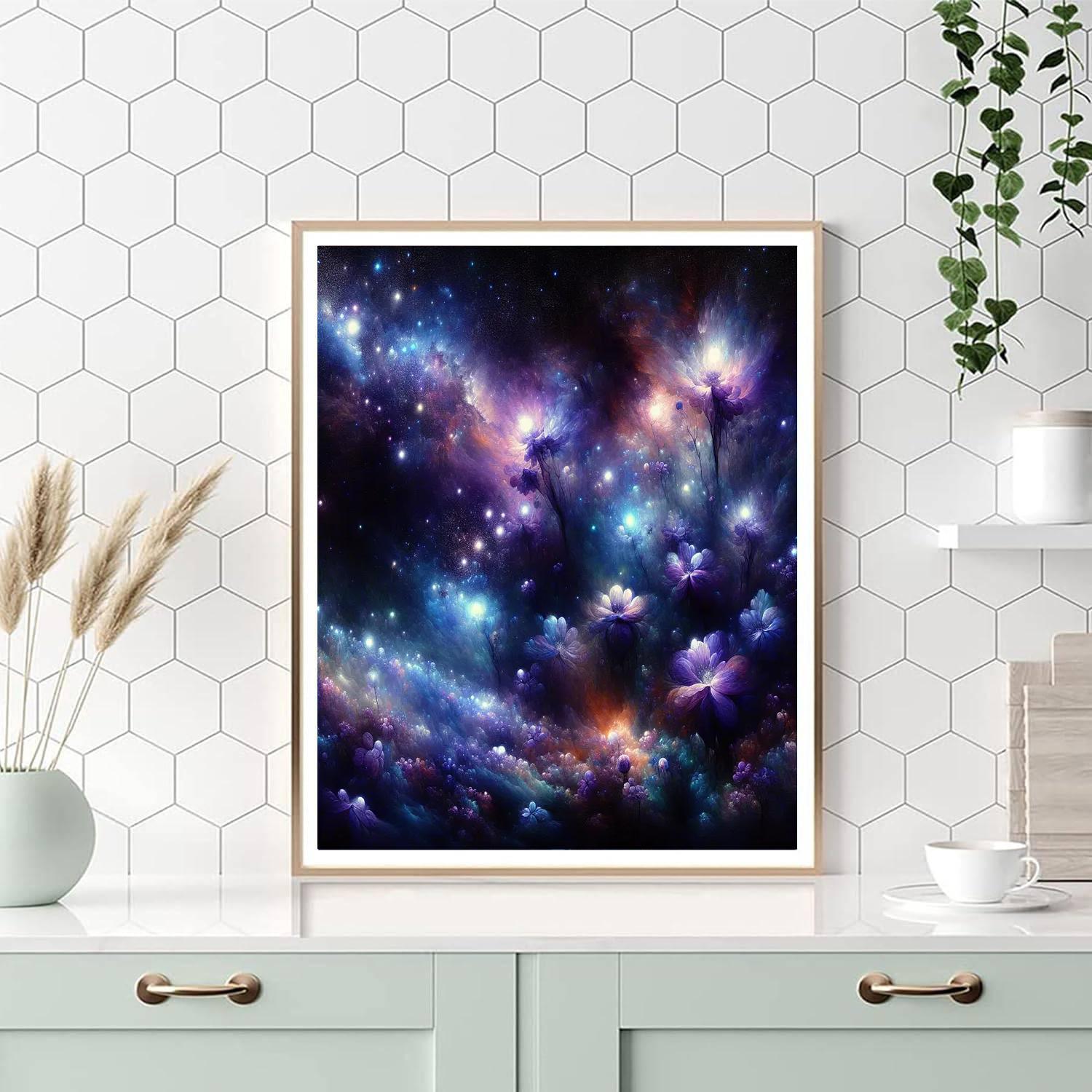 Floral Symphony Nightscape Paint By Numbers