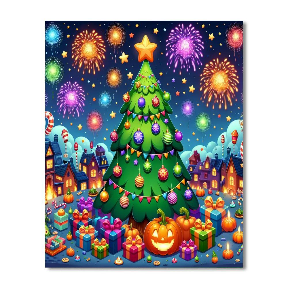 Holiday Cheer Numbered Painting Kits