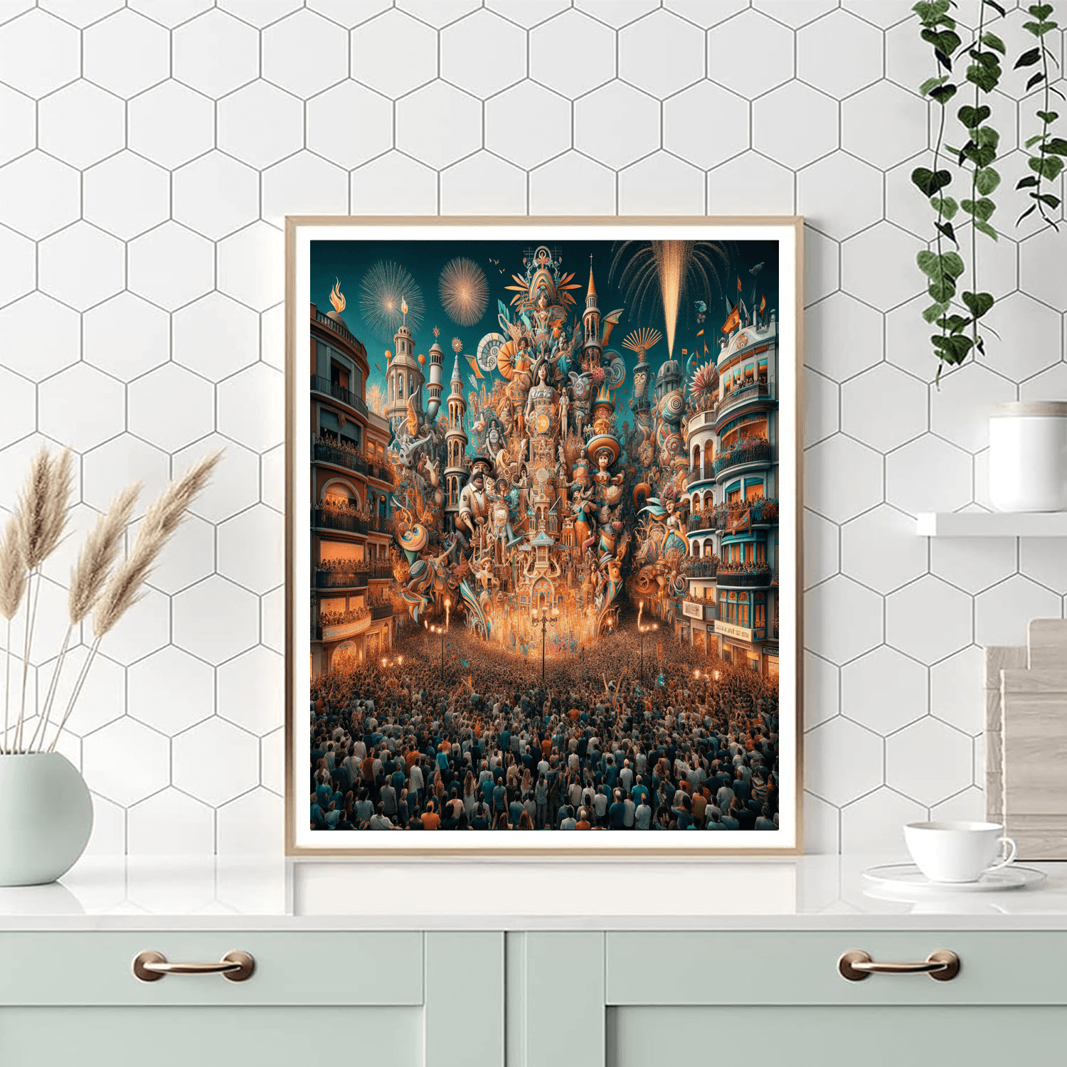 Fallas - Spain Number Painting