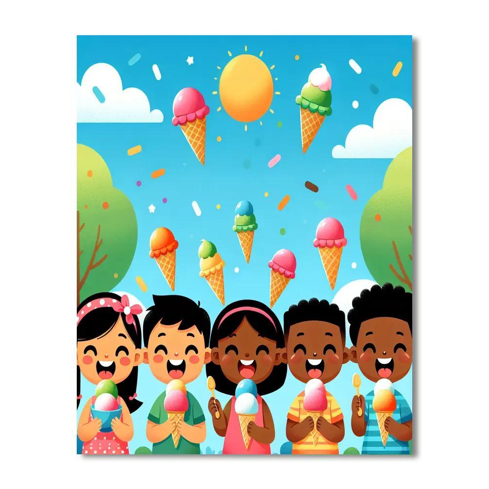 Delightful Ice Cream Party Paint By Number