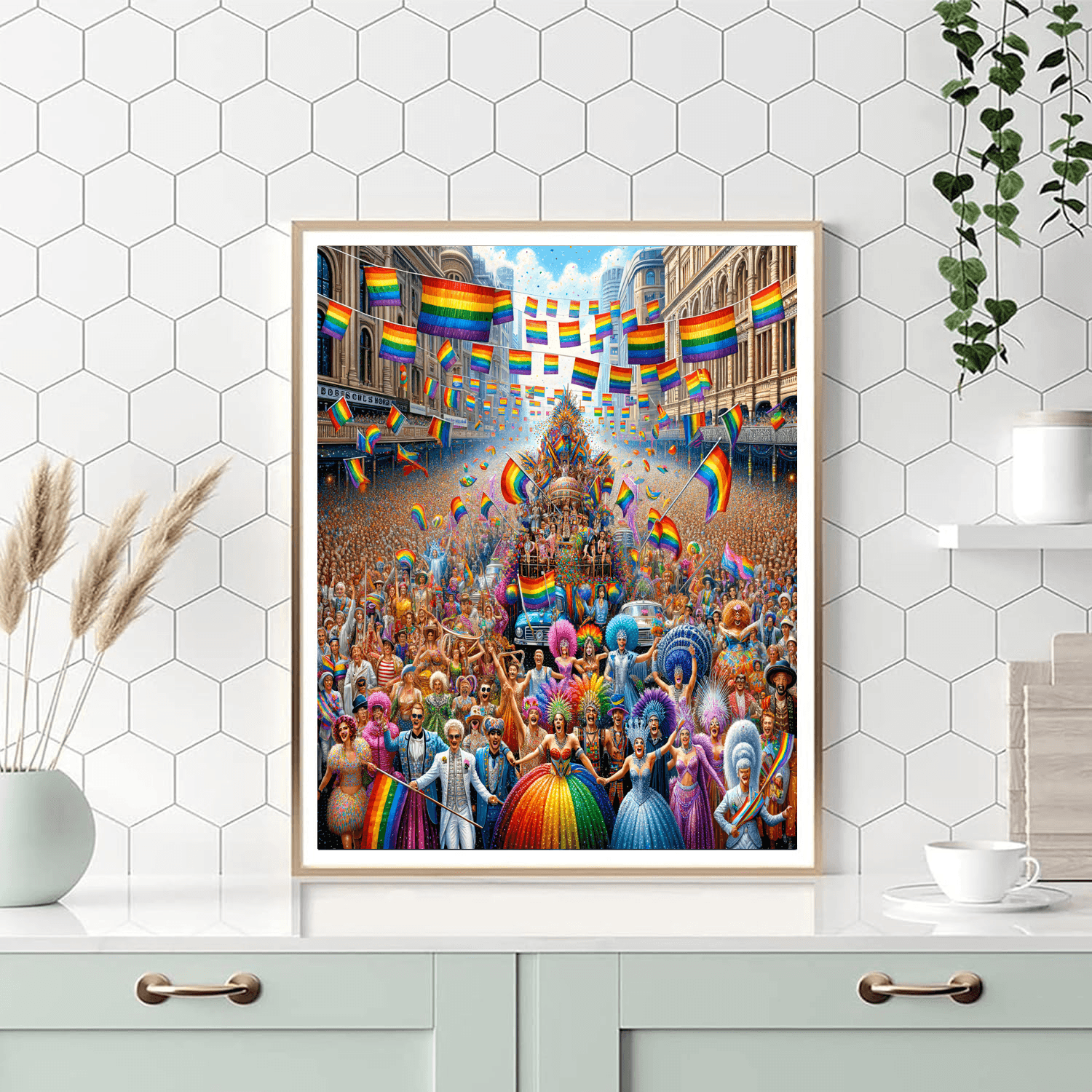 Sydney Mardi Gras - Sydney Number Painting