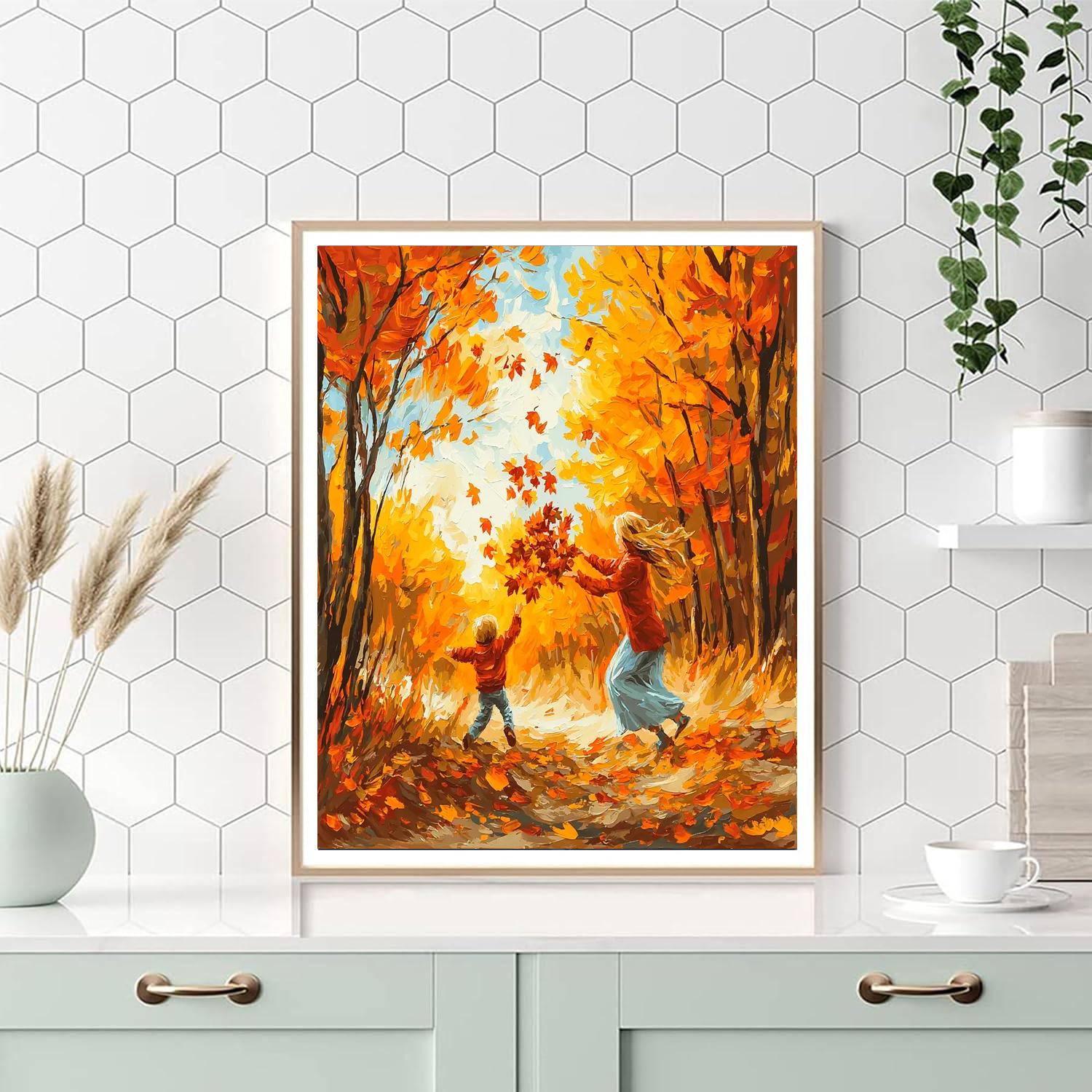 Beneath The Autumn Canopy Paint By Numbers Kits