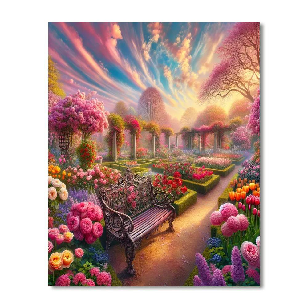 Victorian Spring Delight Paint By Numbers Art