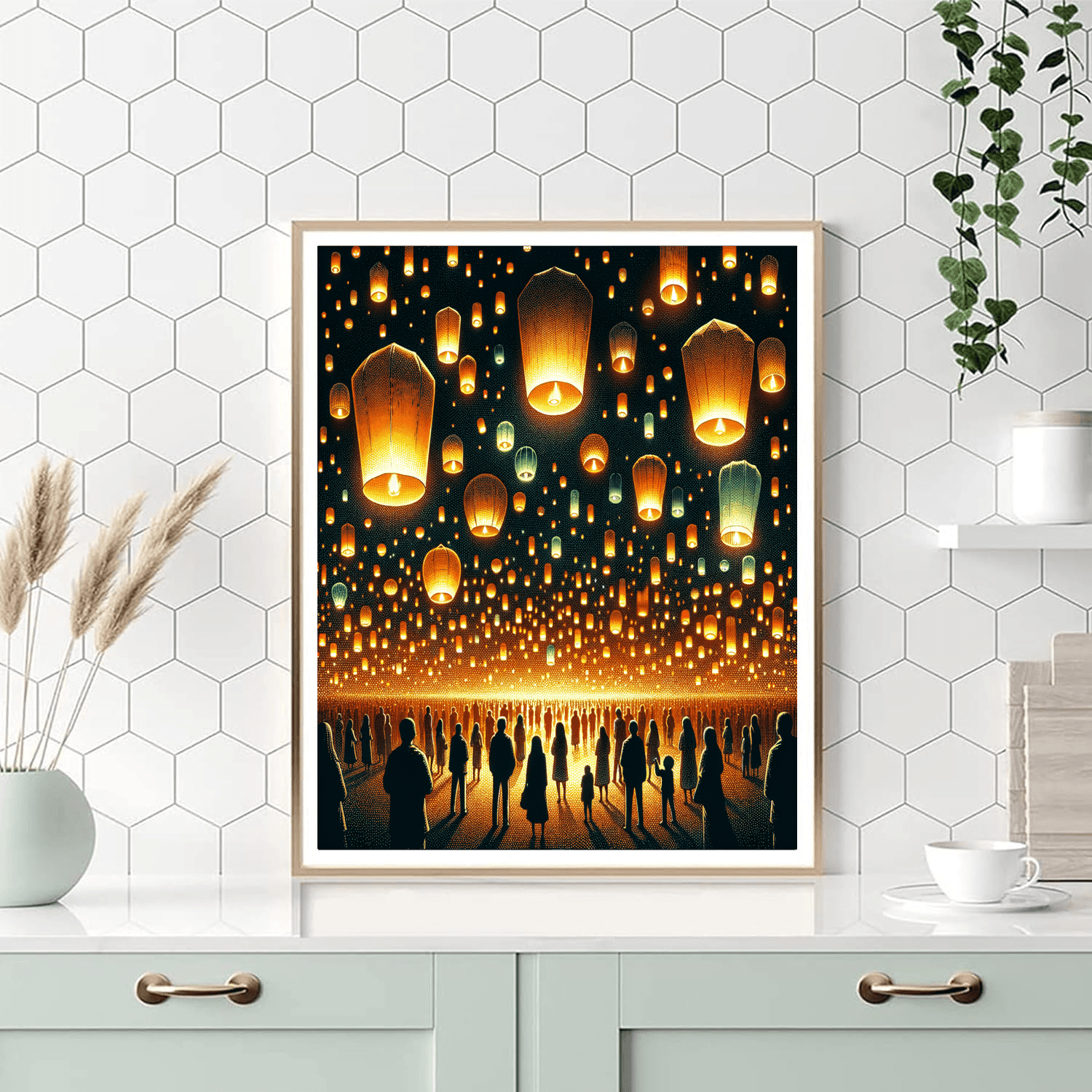 Chinese Lantern Festival - Taiwan Painting By Numbers Kit