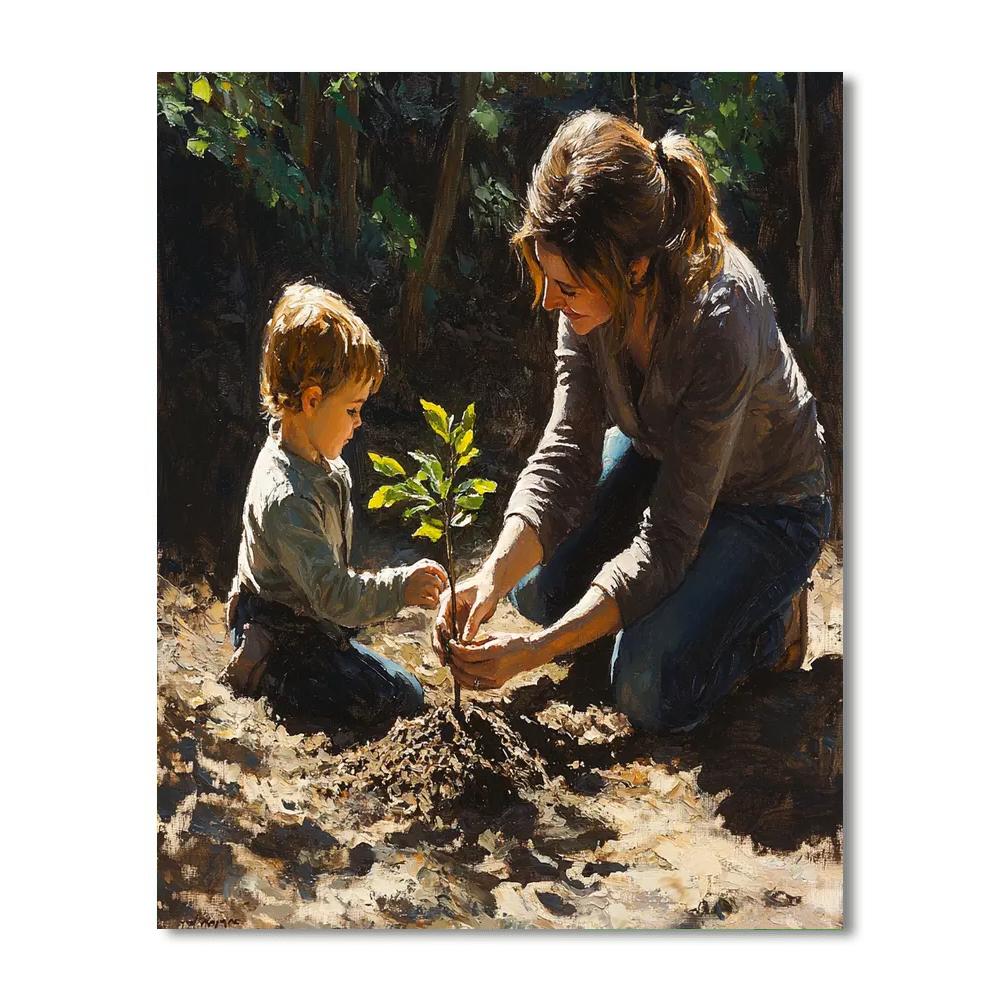 Tender Roots Of Love Numbered Painting Kits