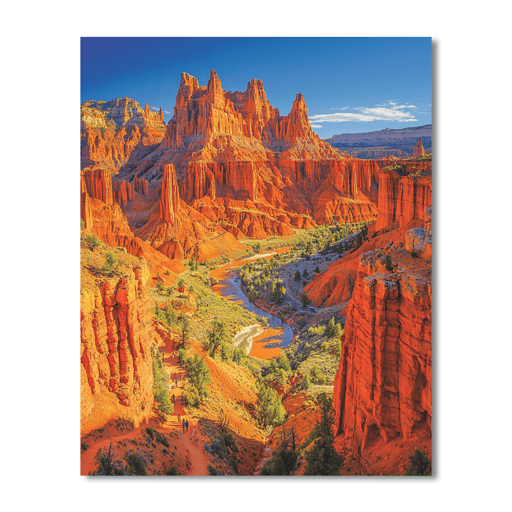 Charyn Canyon - Kazakhstan Paint By Numbers Kits