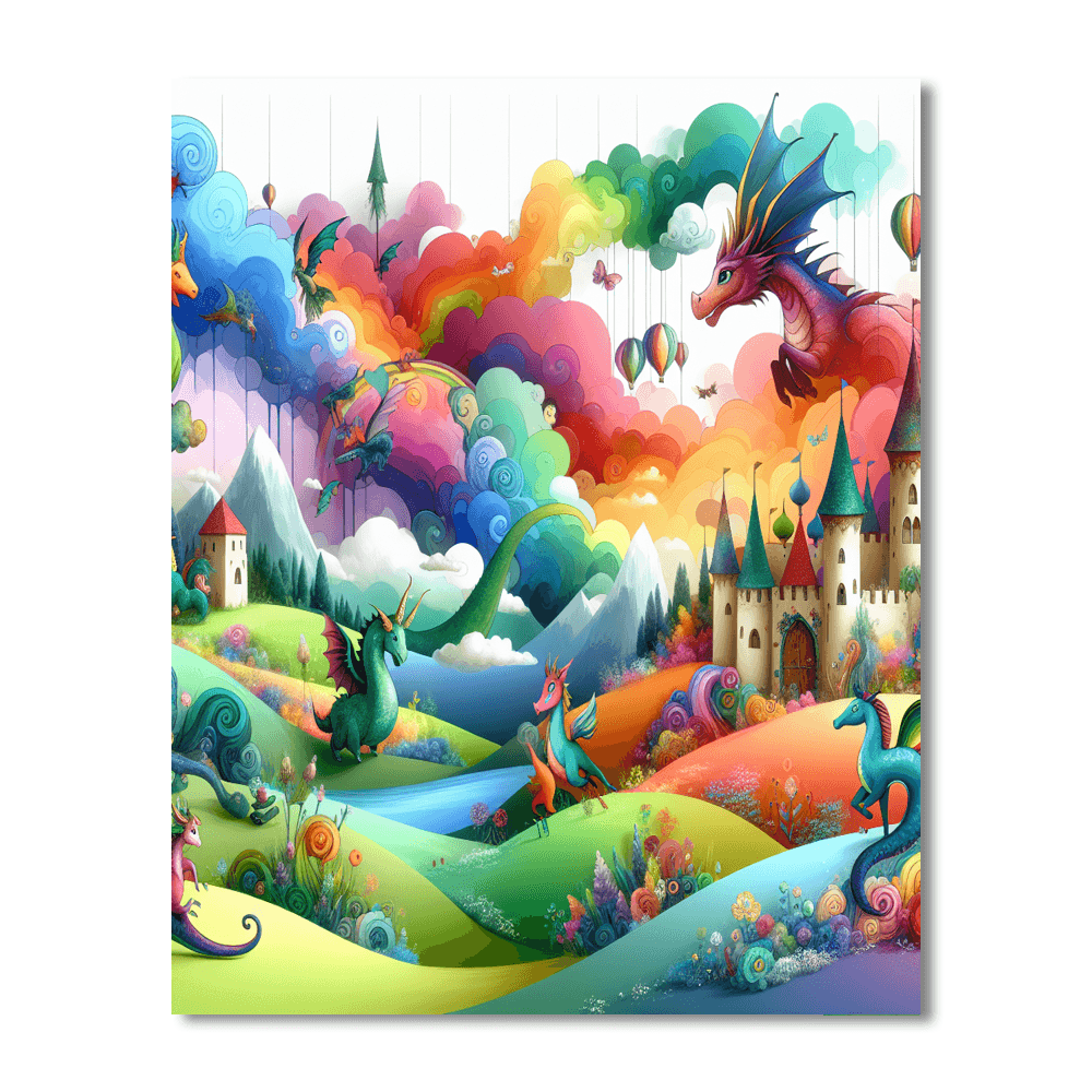 Fantasy Fairytale Land Painting By Numbers Kit