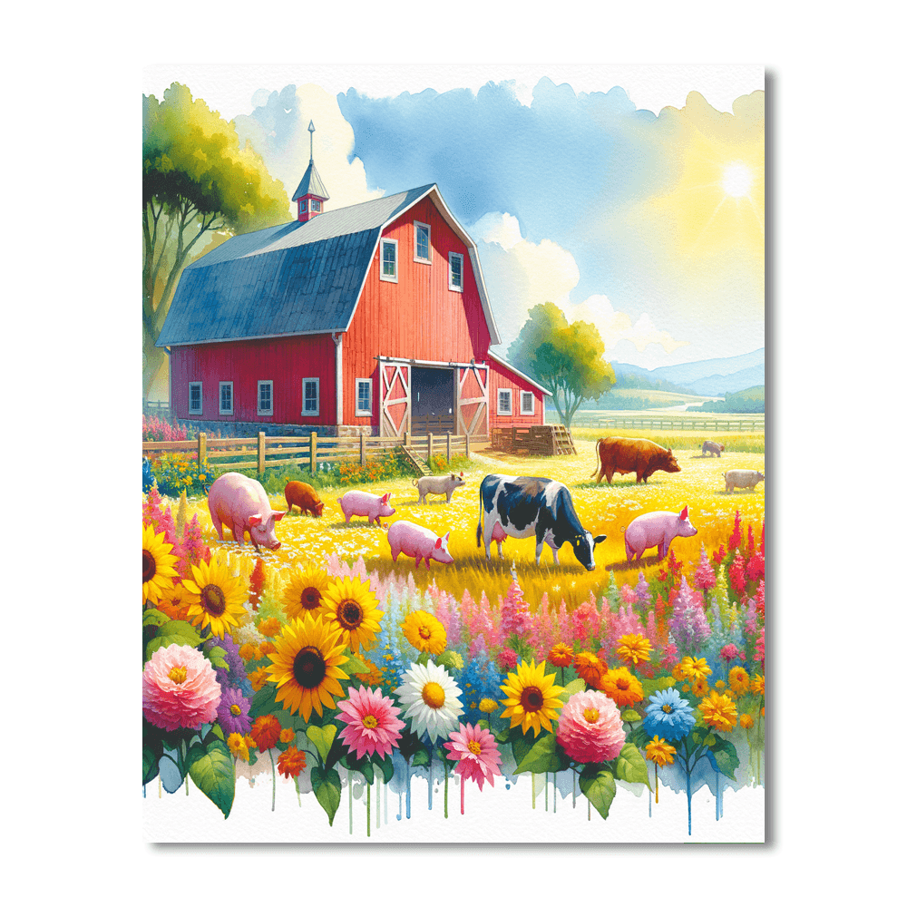 Sunny Farm Life Paint By Numbers Kits