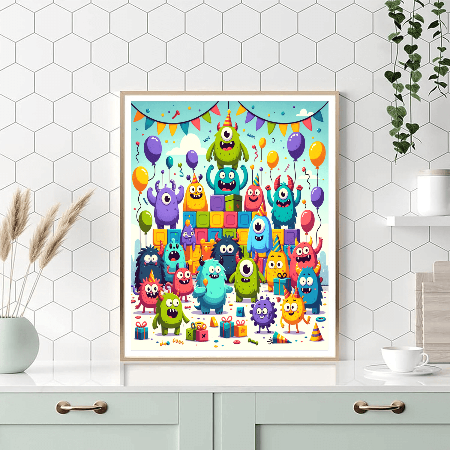 Silly Monster Party Painting By Numbers Kit