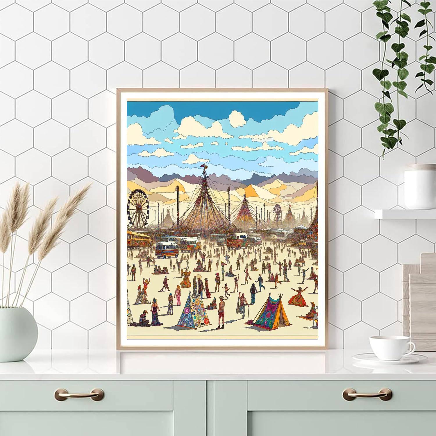 Afrikaburn - South Africa Paint By Color