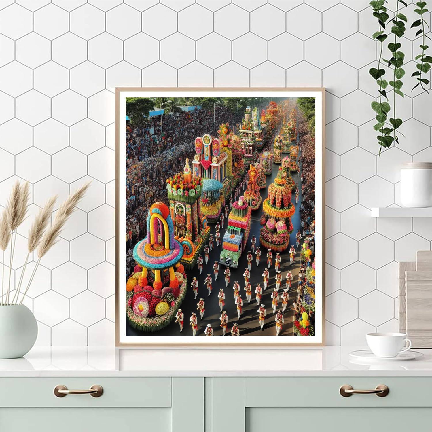 Parade Of Roses - Usa Number Painting