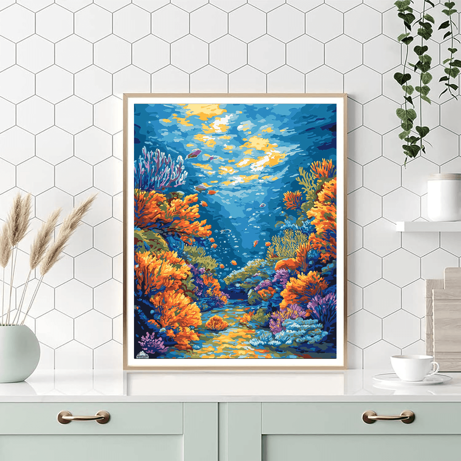 John James Audubon Inspired Breathtaking Coral Reefs  Paint By Numbers Kits