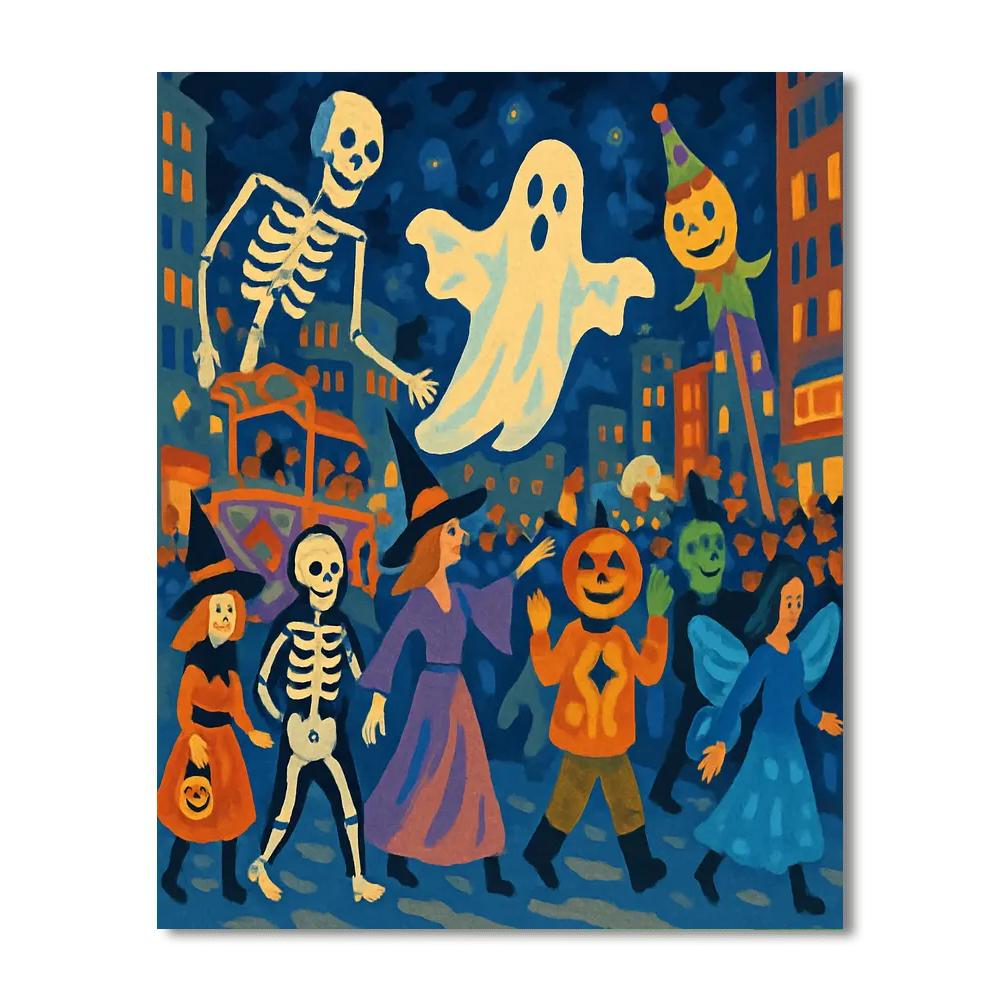 Halloween Parade - Usa Painting By Numbers Kit
