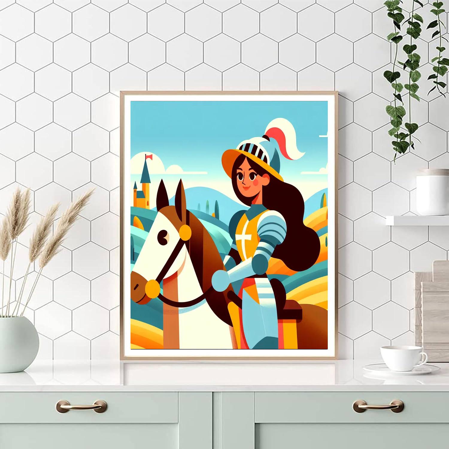 Knight's Quest For Valor DIY Paint By Numbers