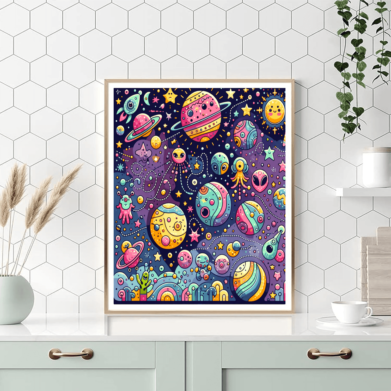 Creative Cosmic Journey Painting By Numbers Kit