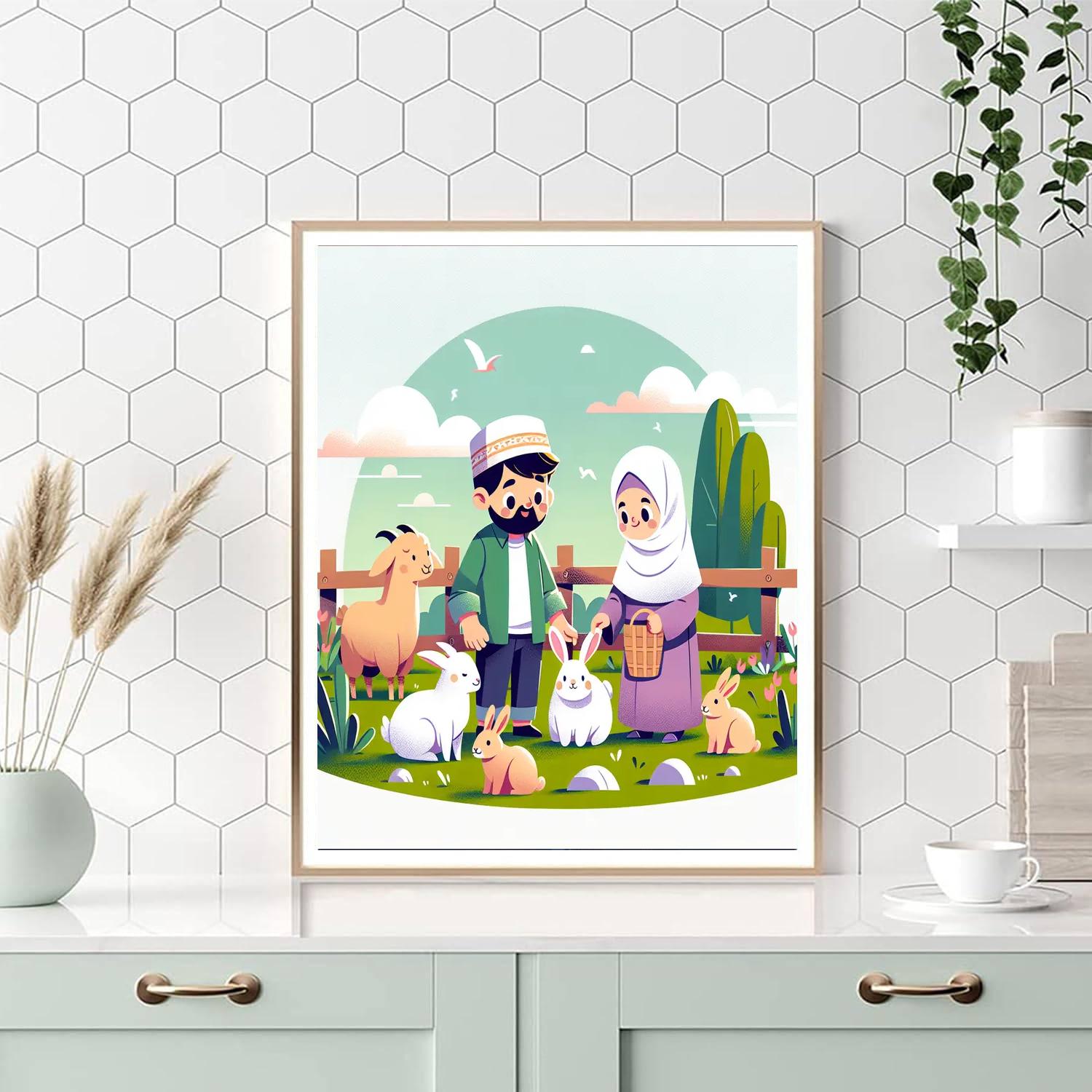 Petting Zoo Escapade Number Painting