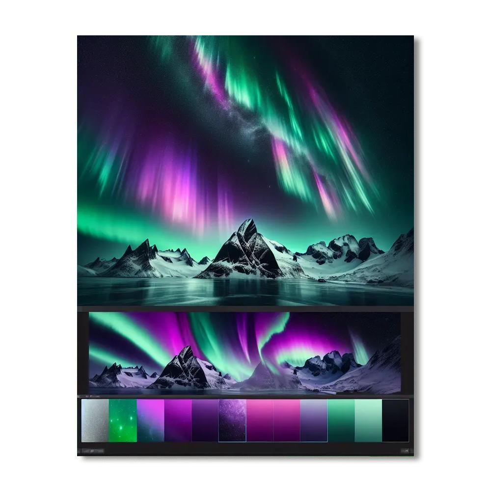 Northern Lights Awakening Paint By Numbers Art