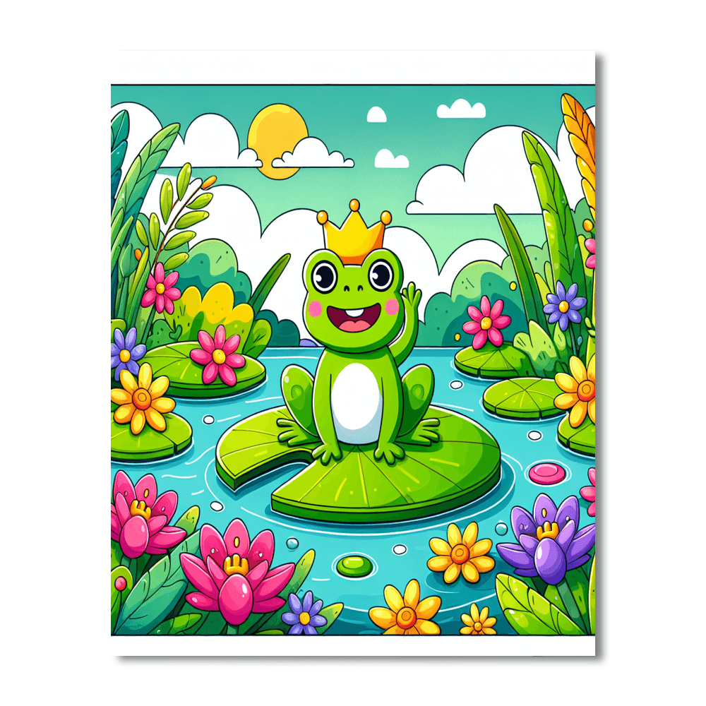 Jolly Frog Prince Paint By Number