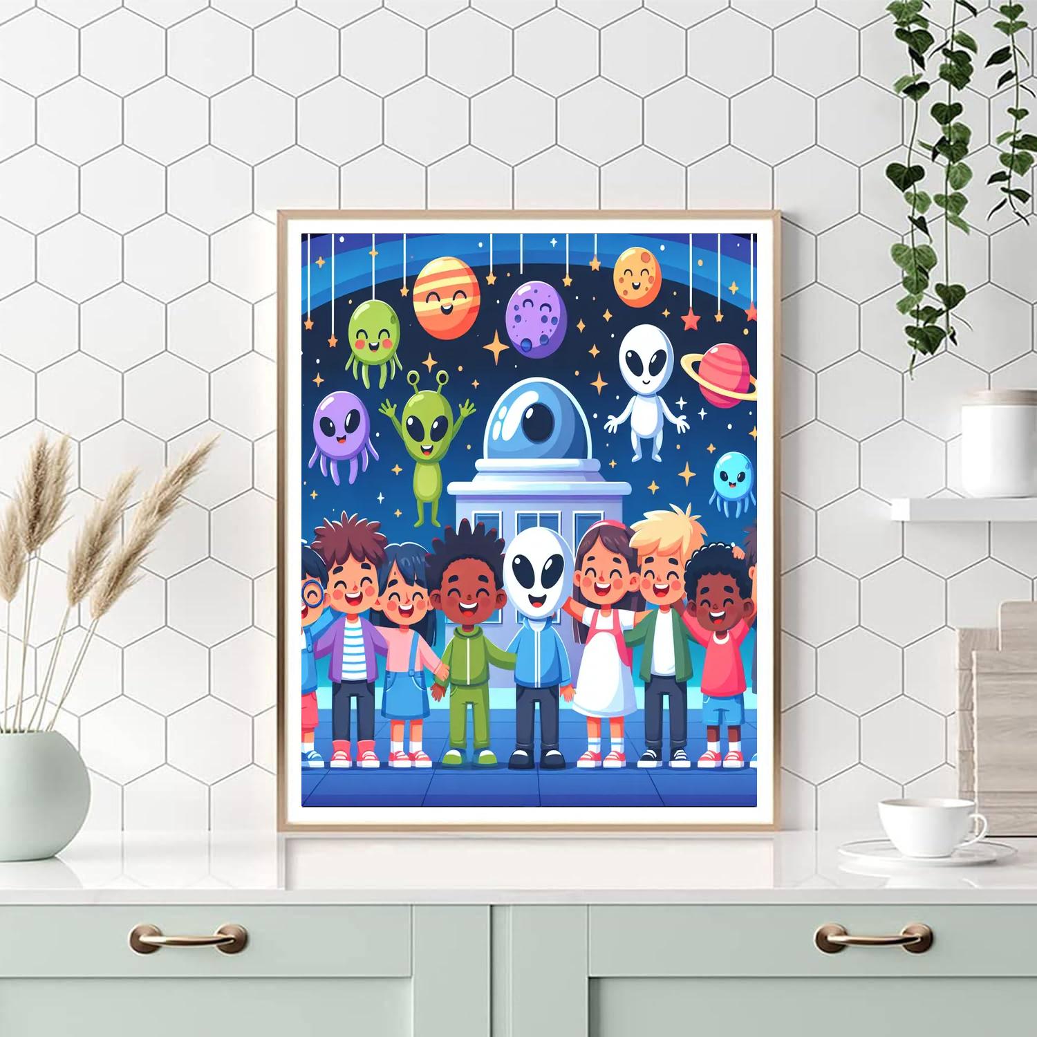 Fun In Space Academy Painting Number Kit