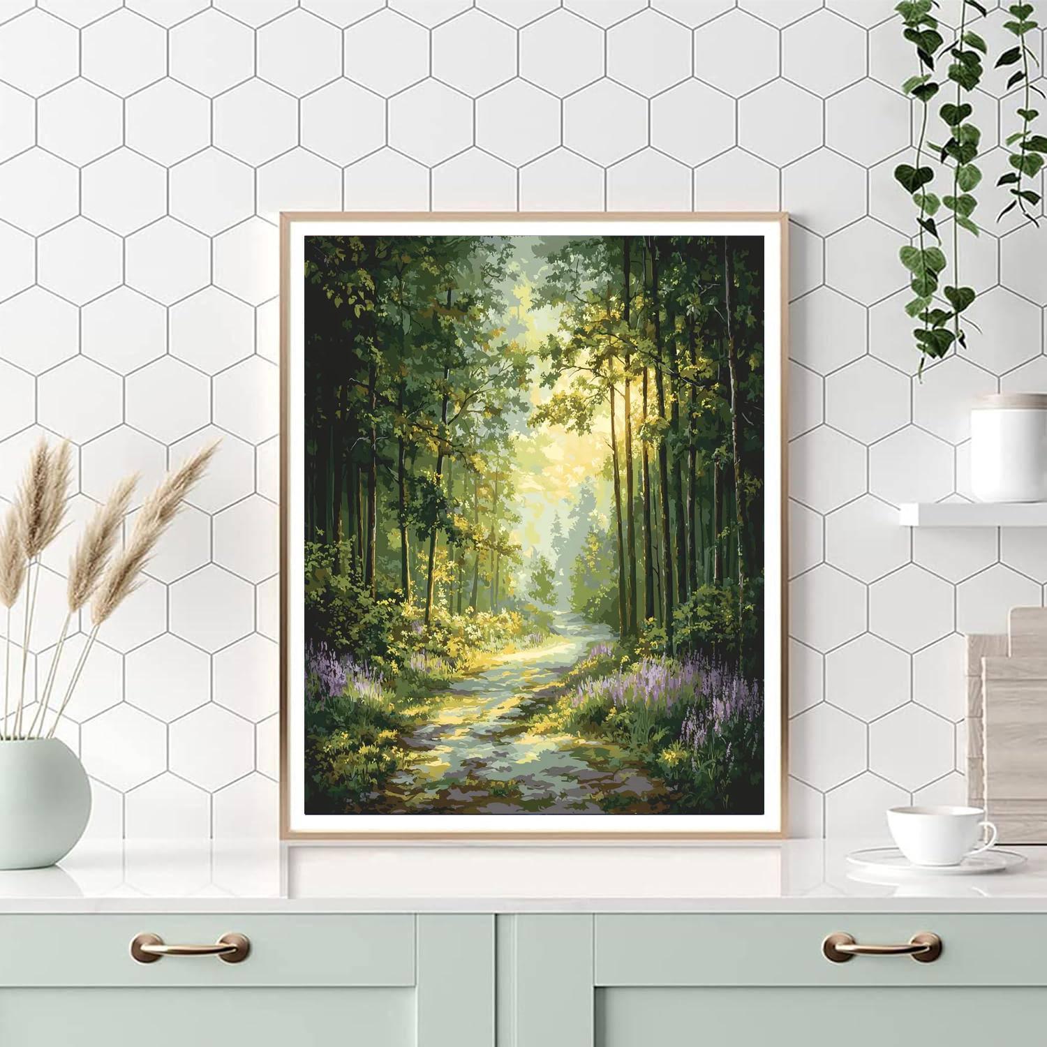 Caspar David Friedrich Inspired Ethereal Pathways  Painting By Numbers Kit