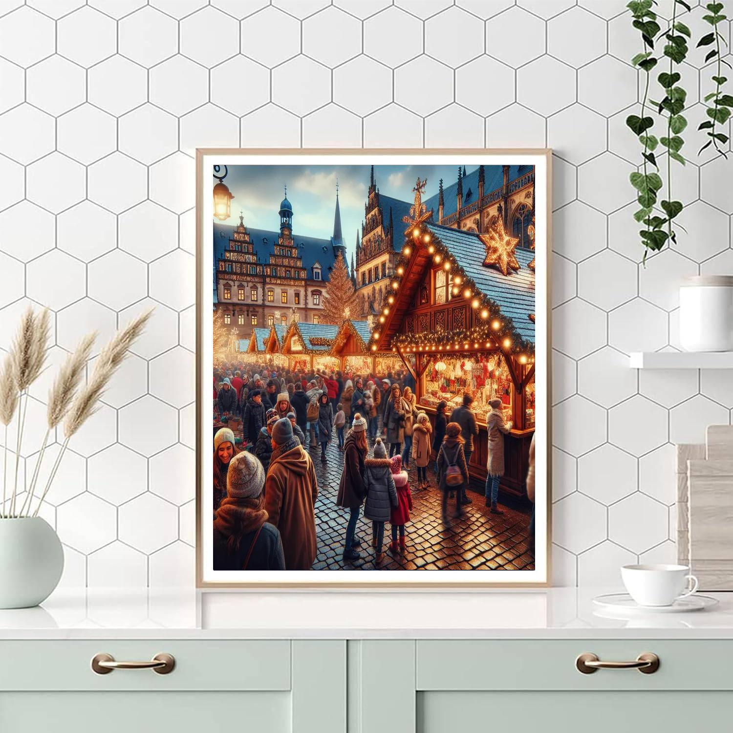 Nuremberg Christkindlesmarkt - Nuremberg, Germany Paint By Numbers Art