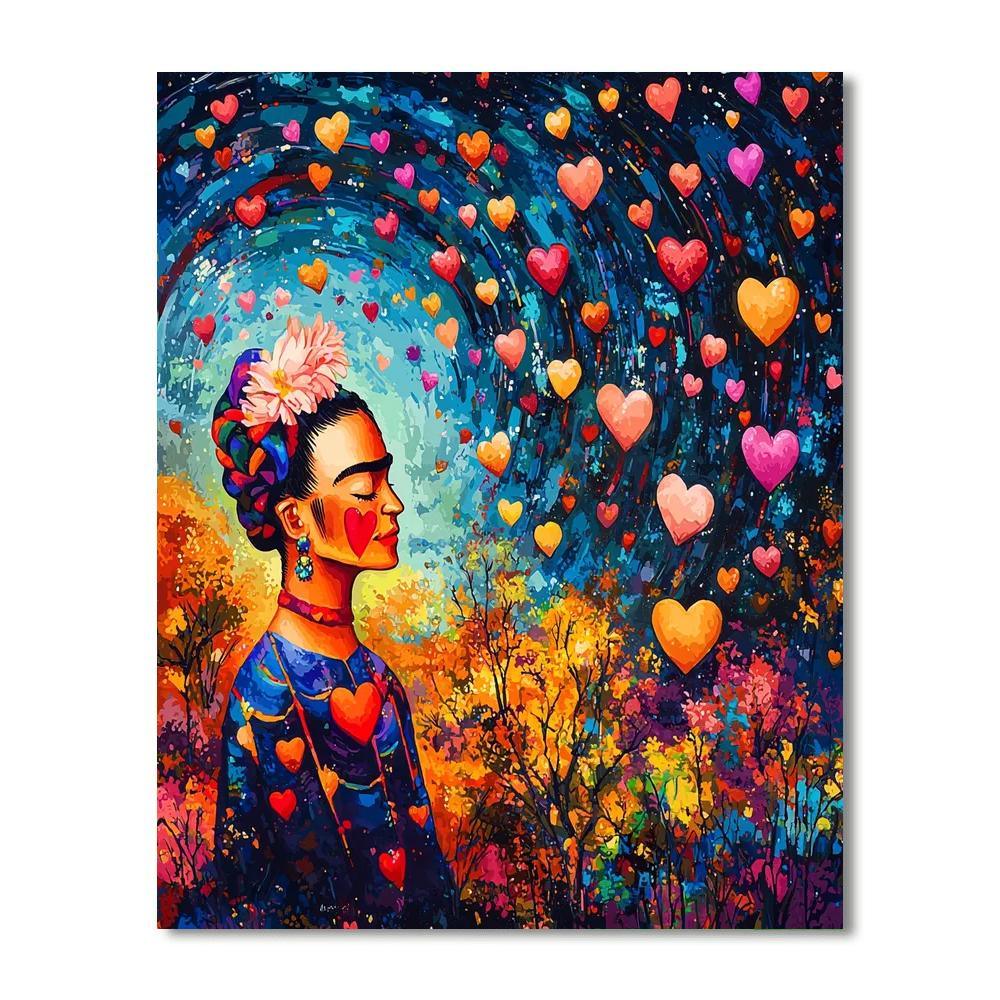 Frida Kahlo Inspired Dreamscape Of Identity  Painting Number Kit
