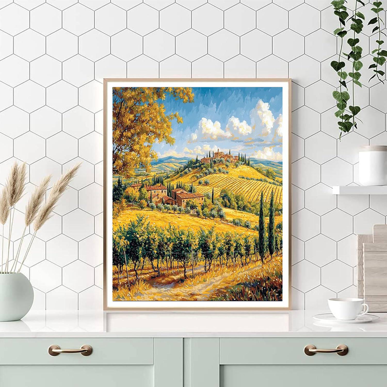 Tuscany's Val D'orcia - Italy Numbered Painting Kits