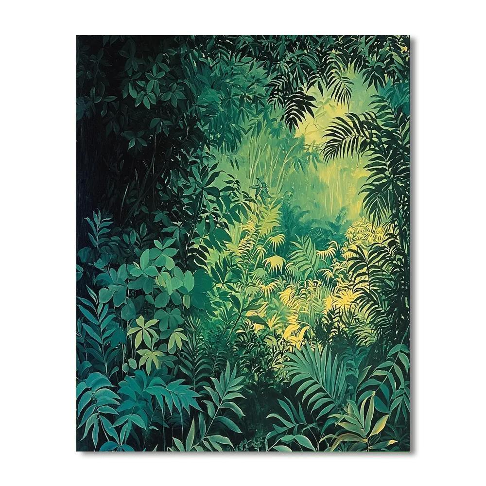 Henri Rousseau Inspired Lush Jungle Escape  Paint By Numbers