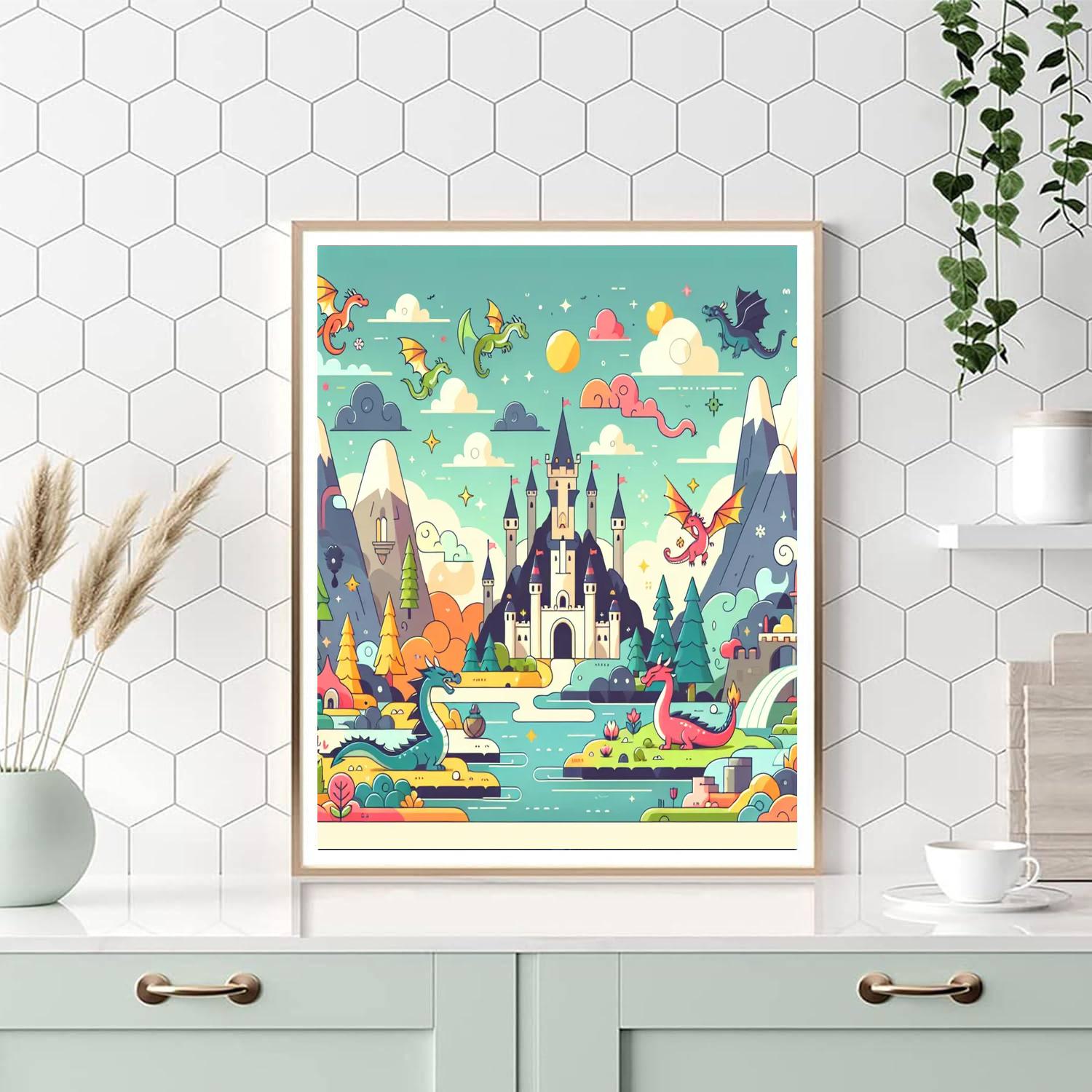 Imaginative Fantasy Realm Painting Number Kit