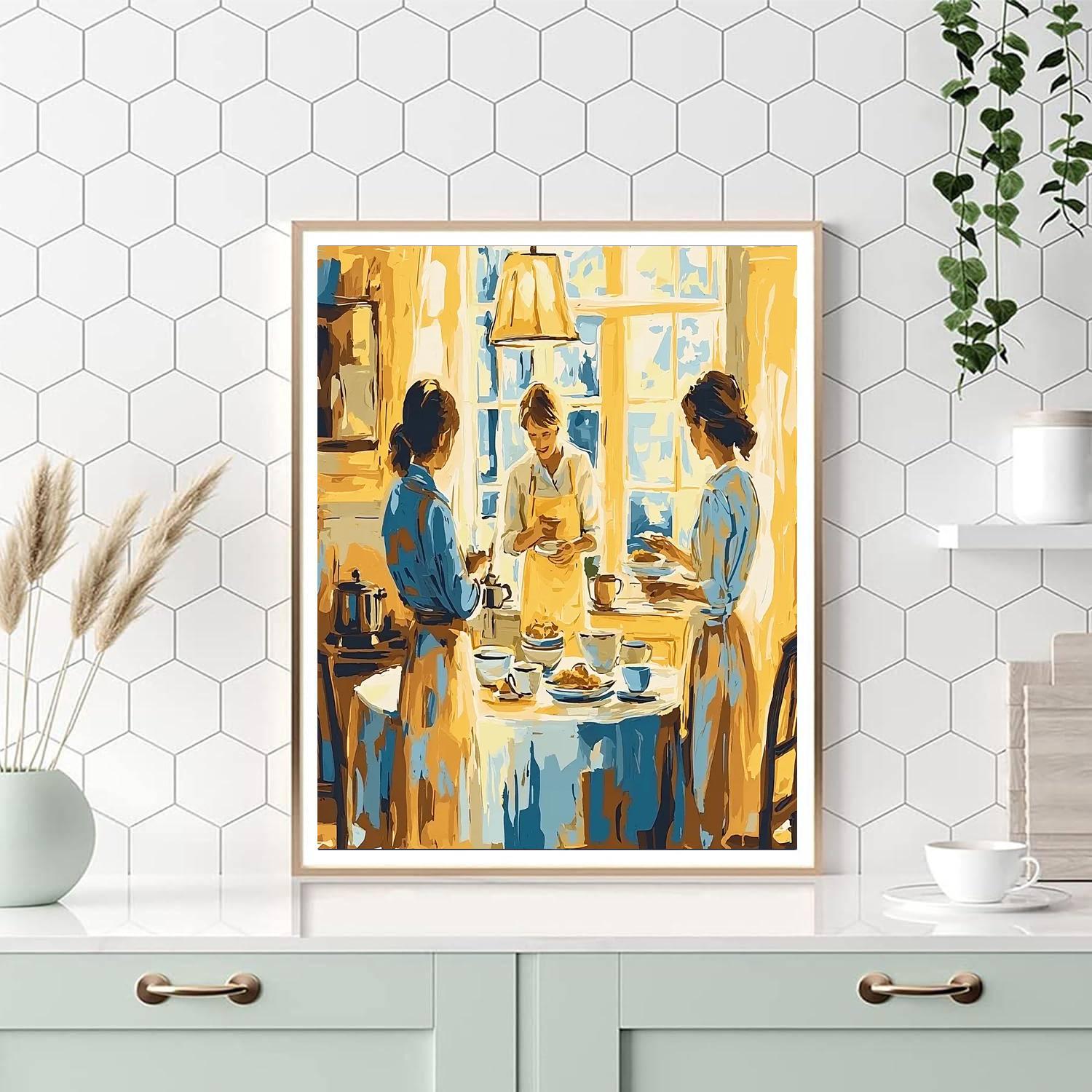 Mother's Morning Routine Paint By Number