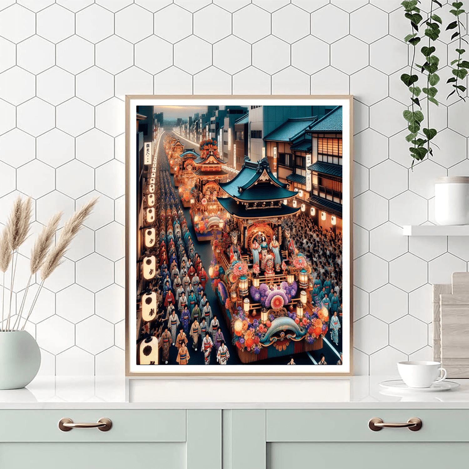 The Gion Matsuri - Kyoto, Japan Painting Number Kit