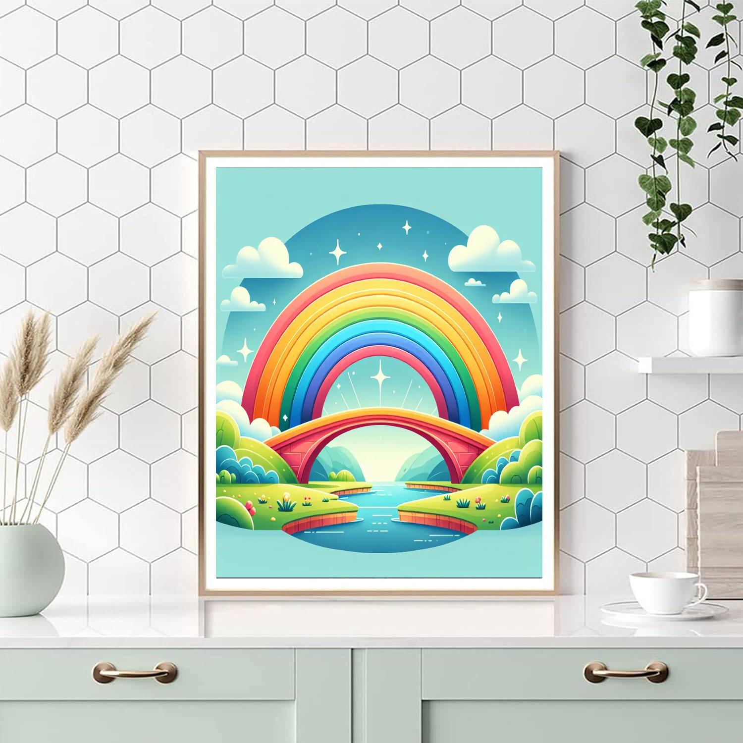 Rainbow Bridge To Magic DIY Paint By Numbers