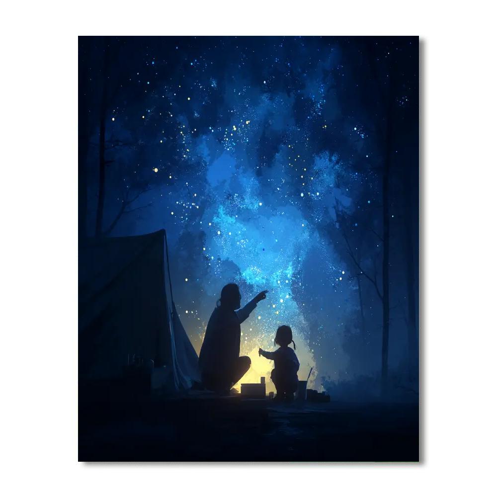 Celestial Bonds Of Love Painting Number Kit