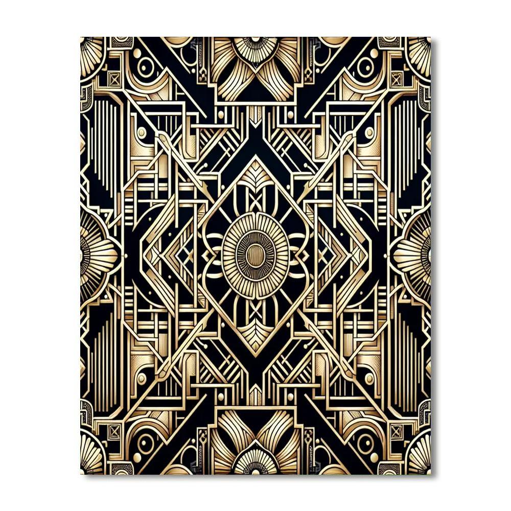 Art Deco Delight Painting Number Kit