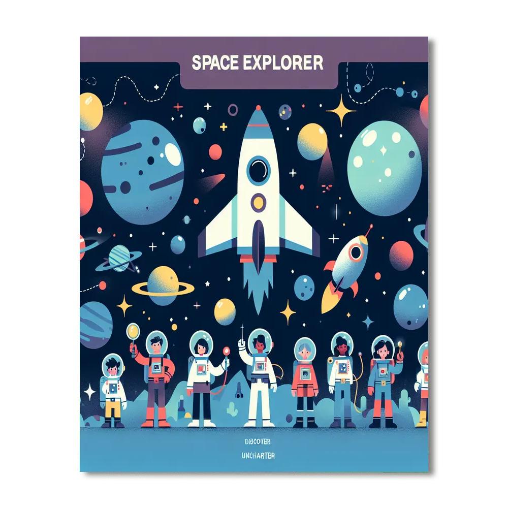 Space Travelers Painting Number Kit
