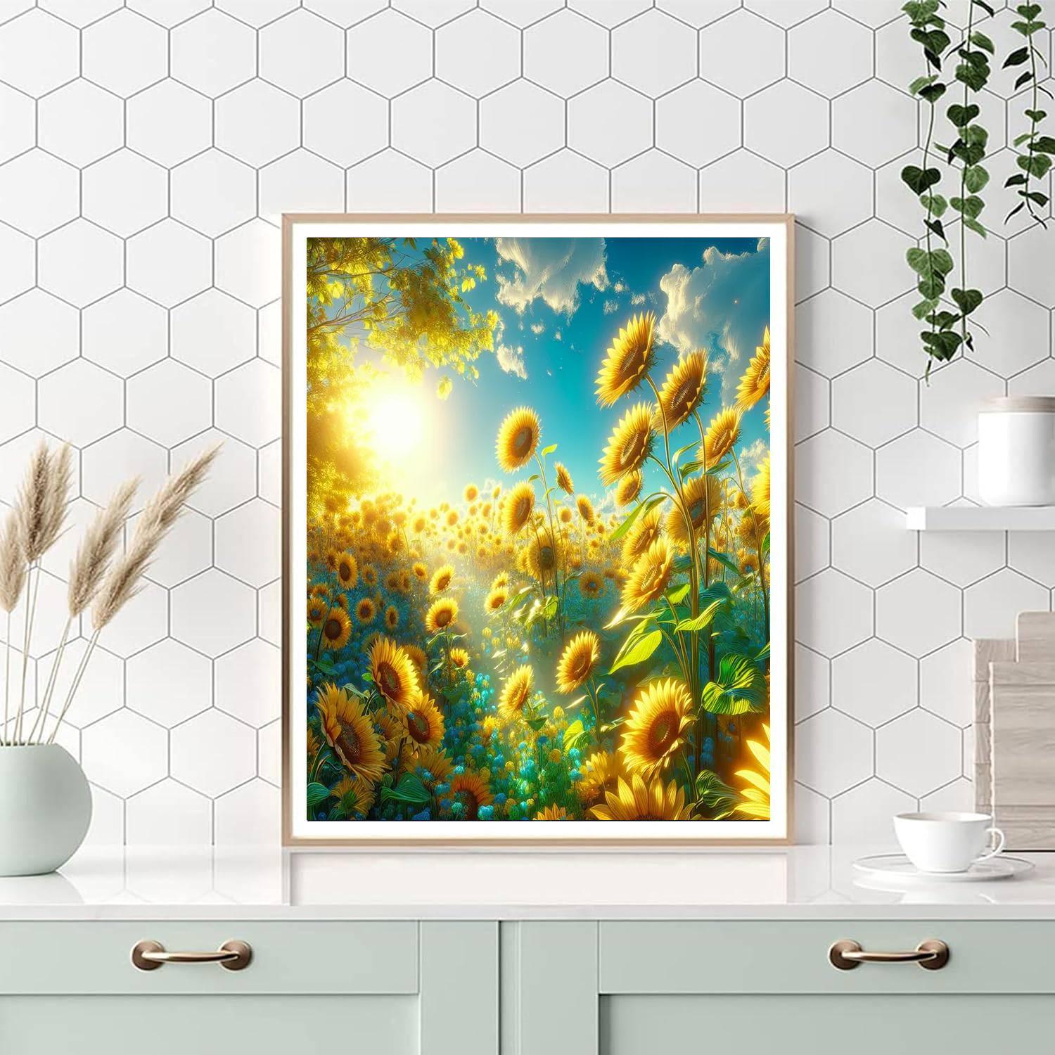 Sunflower Summer Delight DIY Paint By Numbers